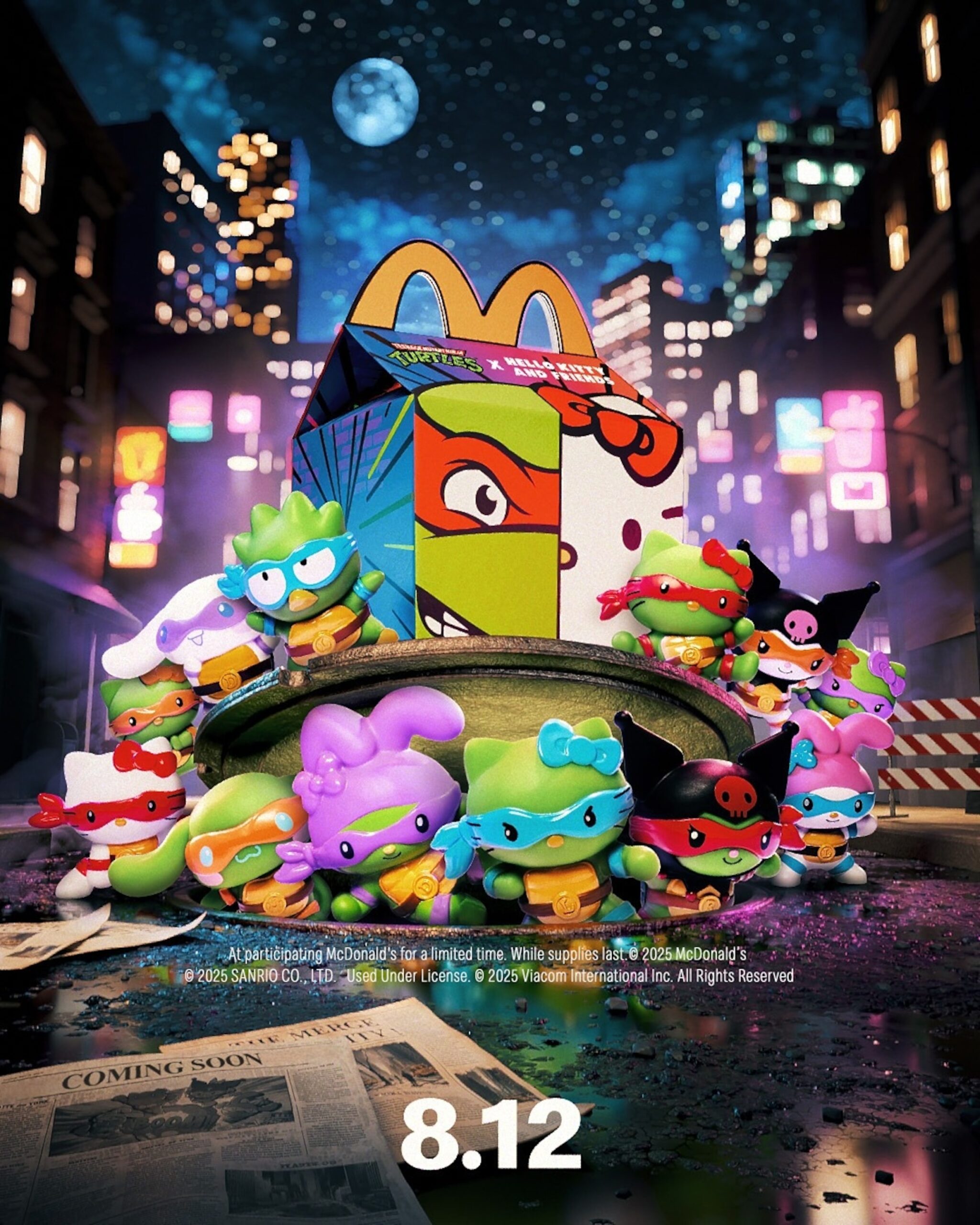 McDonald’s lanza Happy Meal con Tortugas Ninja y Hello Kitty