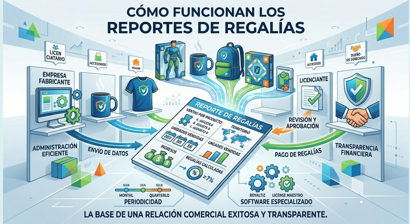 Cómo funcionan los reportes de regalías