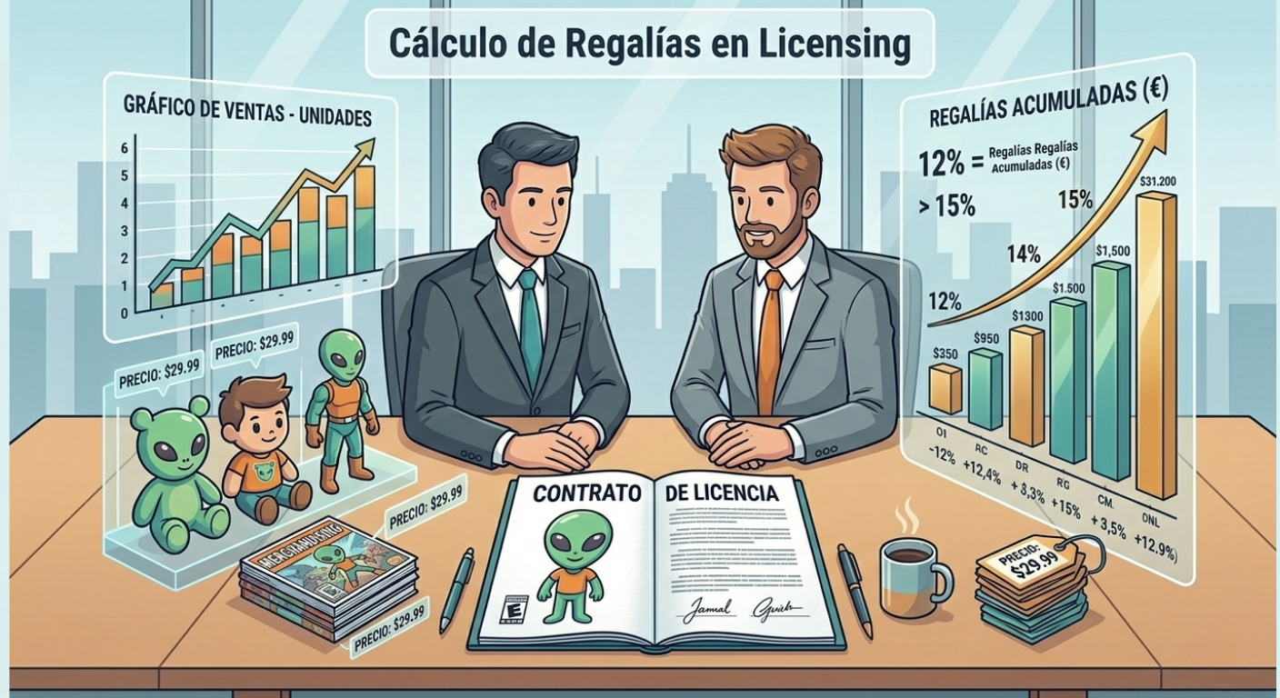 Cómo se calculan las regalías en licensing