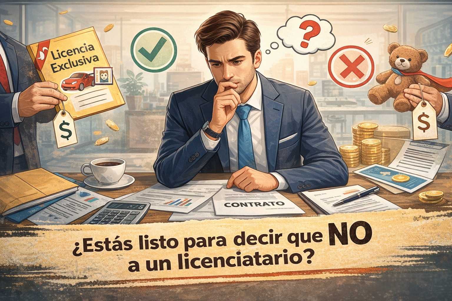 ¿Estás listo para decir que no a un licenciatario? Ejecutivo analizando si debe rechazar una propuesta de licensing de un licenciatario