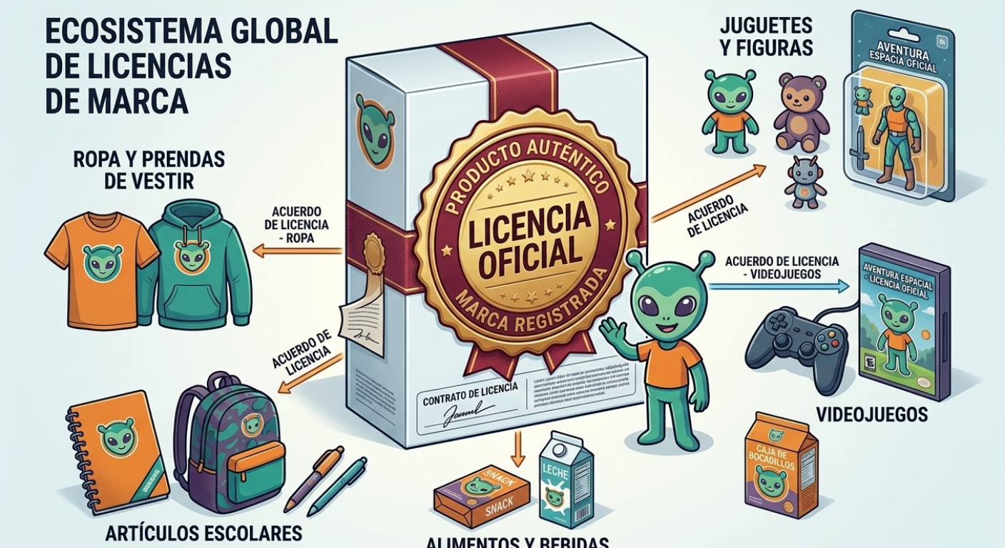 Producto con licencia oficial en la industria del licensing