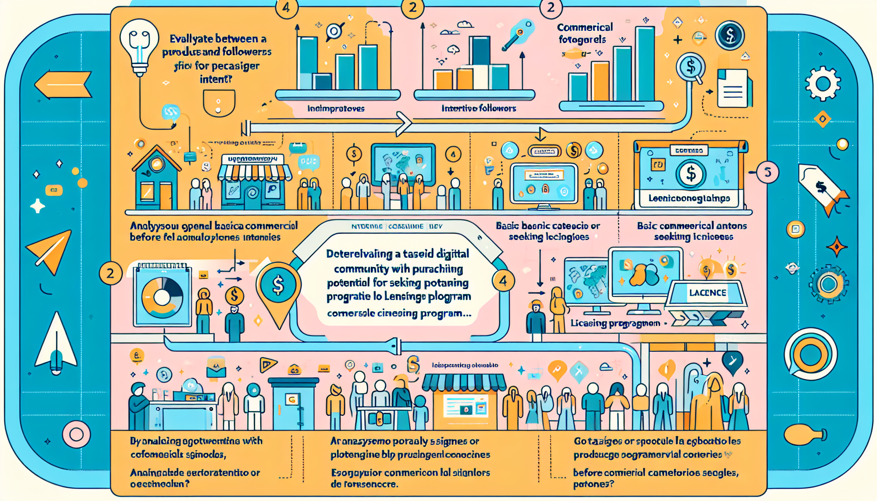 Ilustración conceptual sobre el potencial de una audiencia para el licensing.