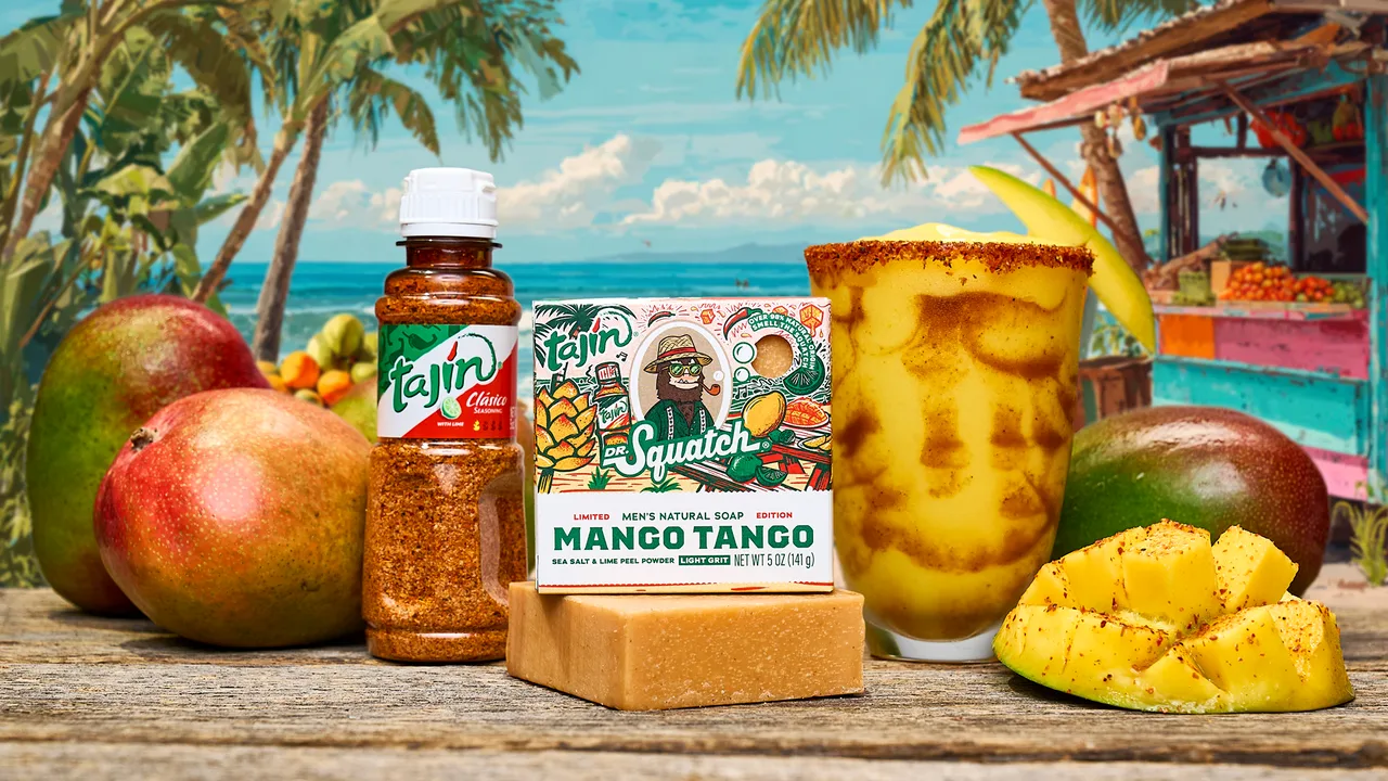 Tajín licensing y colaboración con Dr. Squatch en Estados Unidos