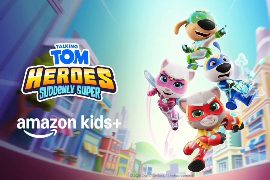 Outfit7 y Amazon Kids+ expanden Talking Tom Heroes: Suddenly Super