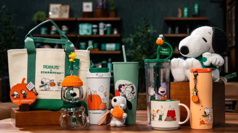 Starbucks lanza colección de mercancía de Peanuts